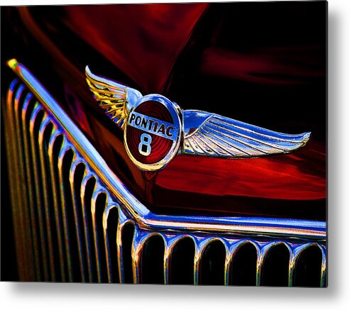 Classic Metal Print featuring the digital art Red Wings by Douglas Pittman