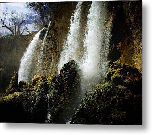 Rifle Falls Metal Print featuring the photograph Rifle Falls I by Ellen Heaverlo