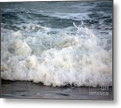 Beach Metal Print featuring the photograph Rough Waters by Janet Dickinson