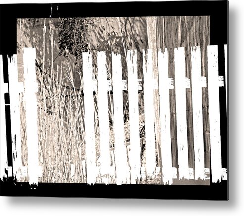 Abstract Metal Print featuring the photograph Shadows on the American Dream by Lenore Senior