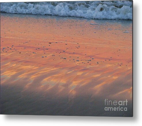 Sunset Metal Print featuring the photograph Sunset in the Sand 2 by Michele Penner
