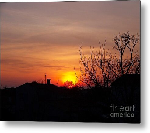 Sunset Metal Print featuring the photograph Sunset by Sylvie Leandre