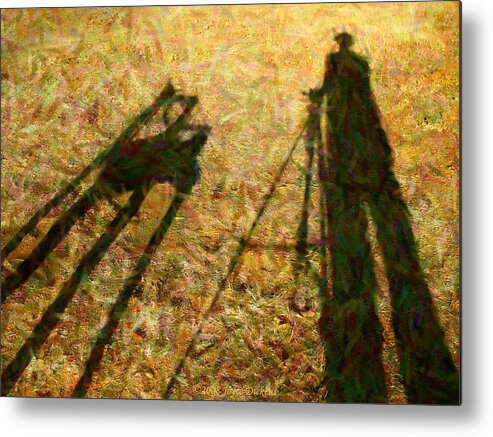 Chair Metal Print featuring the photograph The Empty Chair by Joyce Dickens