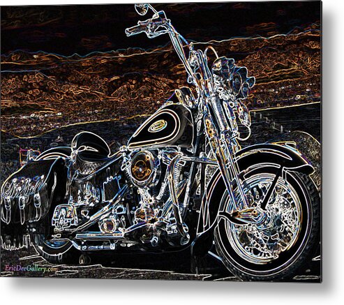 Harley Davidson Metal Print featuring the photograph The Great American Getaway by Eric Dee