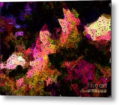 Digital Metal Print featuring the painting The Wonder of Color by Steven Lebron Langston