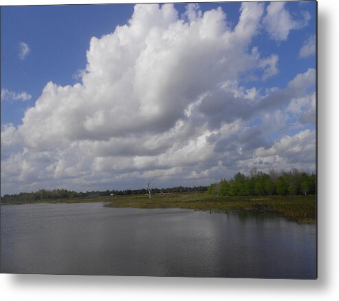 Clouds Metal Print featuring the photograph Vanilla Sky by Sheila Silverstein