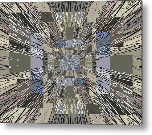 Abstract Metal Print featuring the digital art Verve 5 by Tim Allen