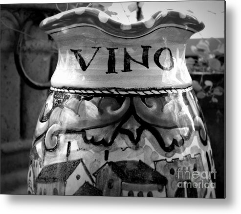 Ceramics Metal Print featuring the photograph Vino by Tatyana Searcy