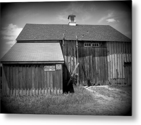 Vintage Photography Metal Print featuring the photograph Vintage black and white by Kim Galluzzo
