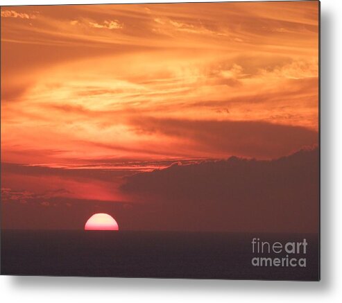 Sunset Metal Print featuring the photograph Waikiki Sunset No 4 by Mary Deal