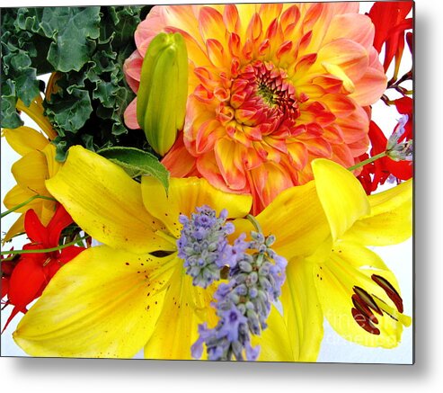 Flowers Metal Print featuring the photograph Wedding Flowers by Rory Siegel