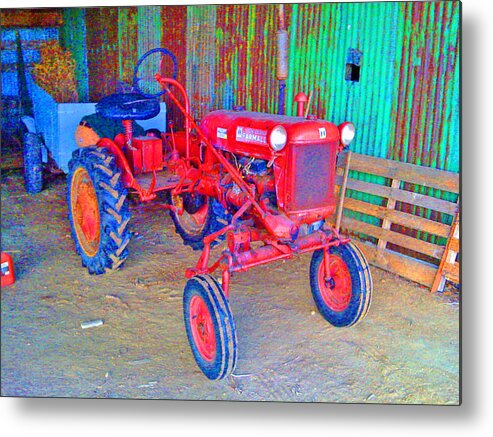 Tractor Metal Print featuring the photograph When Tractors Were Tractors by Duncan Pearson