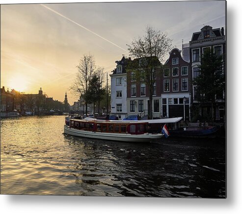 Finland Metal Print featuring the photograph Amsterdam evening #1 by Jouko Lehto