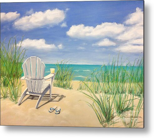 Beach Metal Print featuring the photograph Life is a Beach #1 by Diane Diederich