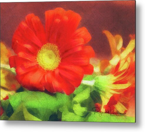 Flower Metal Print featuring the photograph Red Flower #1 by Reynaldo Williams