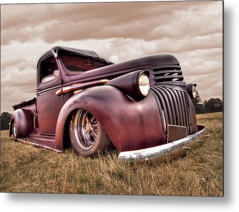 Chevrolet Truck Metal Print featuring the photograph 1941 Rusty Chevrolet by Gill Billington