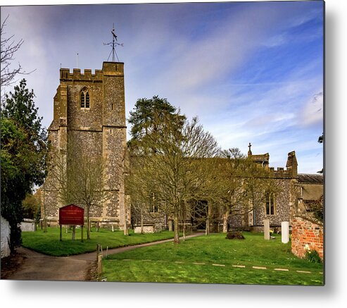 Anglican Metal Print featuring the photograph Holy Cross Church, Ramsbury #2 by Mark Llewellyn