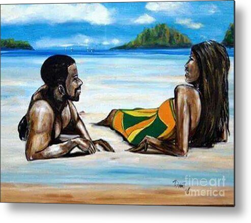 Paradise Metal Print featuring the painting Honeymoon #2 by Tyrone Hart