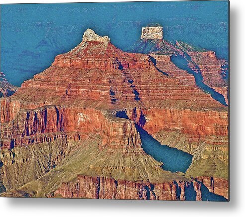 Hopi Point View In Grand Canyon National Park Metal Print featuring the photograph Hopi Point View of Grand Canyon in Grand Canyon National Park-Arizona #2 by Ruth Hager