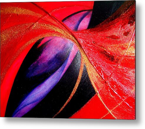 Fusion Metal Print featuring the painting Fusion #2 by Kumiko Mayer