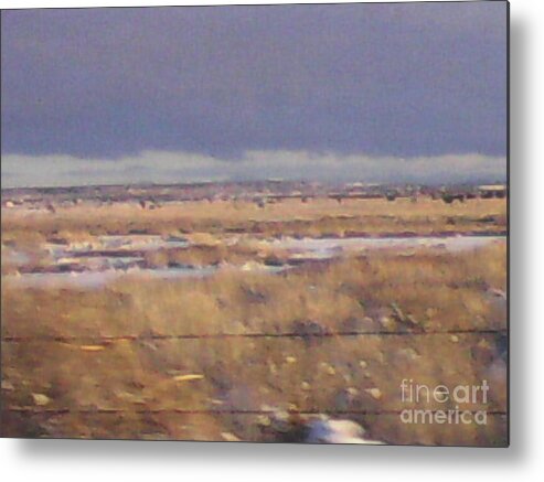 Snowy Metal Print featuring the photograph Snowy Desert Landscape #32 by Frederick Holiday