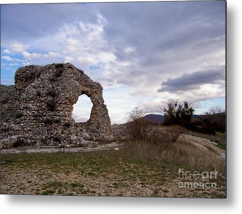 Old Stones Metal Print featuring the photograph Roman Ruins #4 by Judy Kirouac