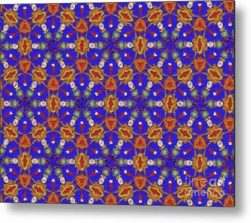 Fractal Metal Print featuring the digital art Fractal, Pattern, Kaleidoscope, Art #5 by Esoterica Art Agency