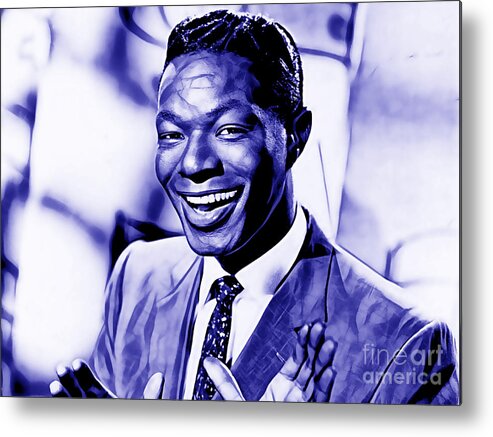 Nat King Cole Metal Print featuring the mixed media Nat King Cole Collection #5 by Marvin Blaine