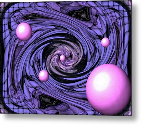  Metal Print featuring the digital art Abstract #98 by Belinda Cox