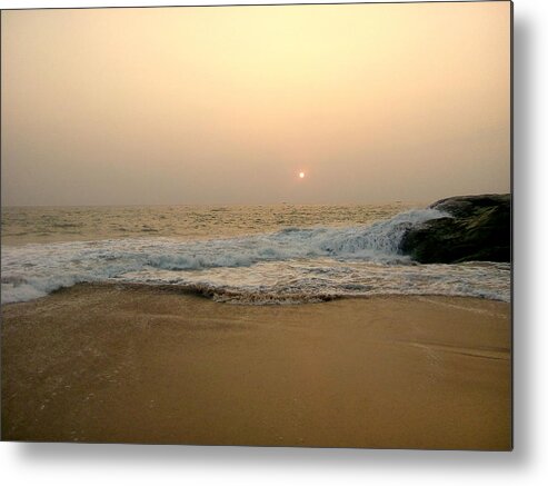 Sunset Metal Print featuring the photograph A calm sunset by Silpa Saseendran