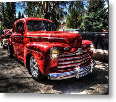 46 Ford Metal Print featuring the photograph A Cool 46 Ford Coupe by Thom Zehrfeld