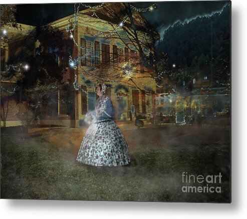 Dahlonega Metal Print featuring the photograph A Haunted Story in Dahlonega by Nicole Angell