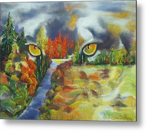 Journey Through Change Metal Print featuring the painting A Journey through Change by Marie-Claire Dole