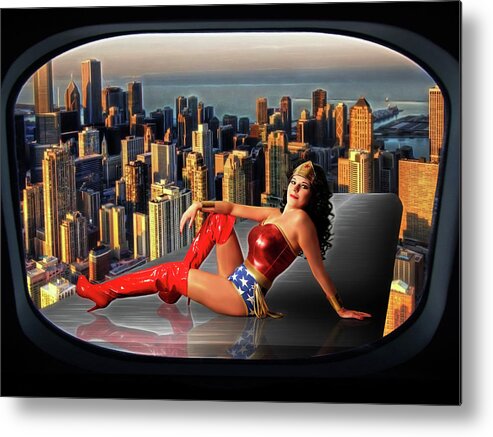 Wonder Metal Print featuring the photograph A Seat With A View by Jon Volden