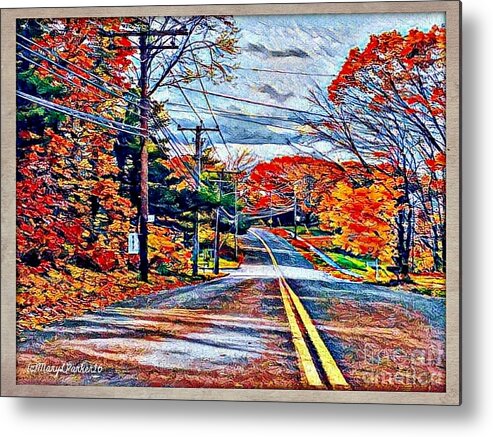 Digital Artcopyright Mary Lee Parker 16 Metal Print featuring the photograph A Sunday Ride by MaryLee Parker