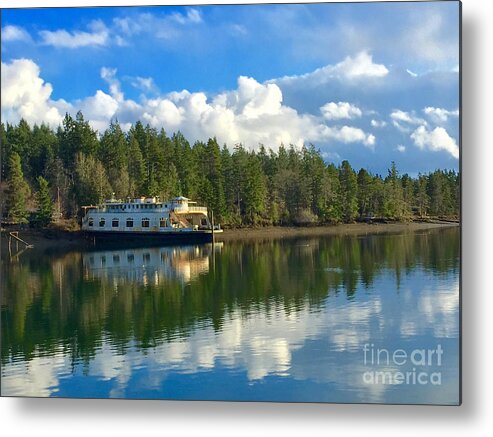 Photography Metal Print featuring the photograph Abandoned Ferry by Sean Griffin