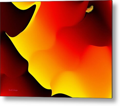 Abstract Metal Print featuring the digital art Abstract 515 8 by Kae Cheatham