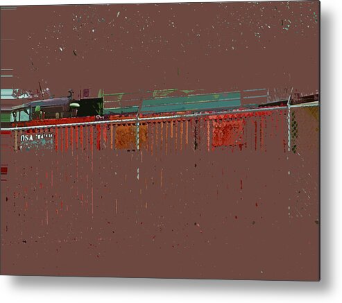 Abstract Metal Print featuring the digital art Abstract for Viv by Lenore Senior