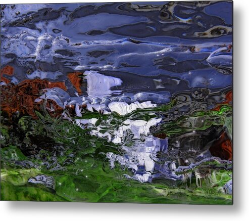 Abstract Rapids Metal Print featuring the photograph Abstract Rapids by Sami Tiainen