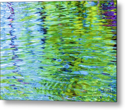 Abstract Metal Print featuring the photograph Abstract Watercolors by Jan Gelders