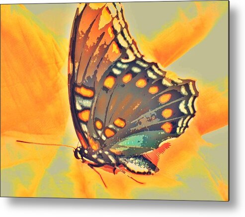 Butterfly Metal Print featuring the photograph After The Change by Andy Rhodes