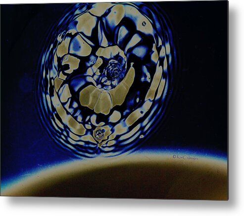 Photography Metal Print featuring the digital art Alien Approach by Kae Cheatham