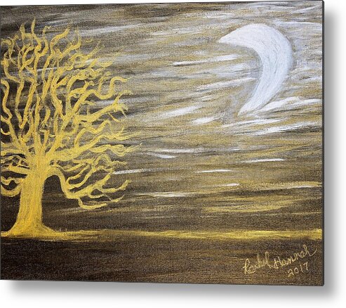 Ambient Metal Print featuring the painting Ambient Night by Rachel Hannah