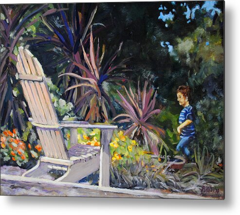 Pasadena Metal Print featuring the painting An Empty Chair by Richard Willson