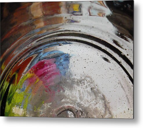 Abstract Metal Print featuring the digital art Ancient Echoes by Susan Esbensen