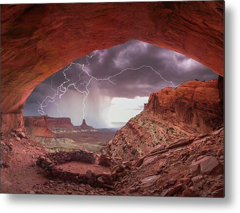 Desert Metal Print featuring the photograph Ancient Storm 2 by Dan Norris