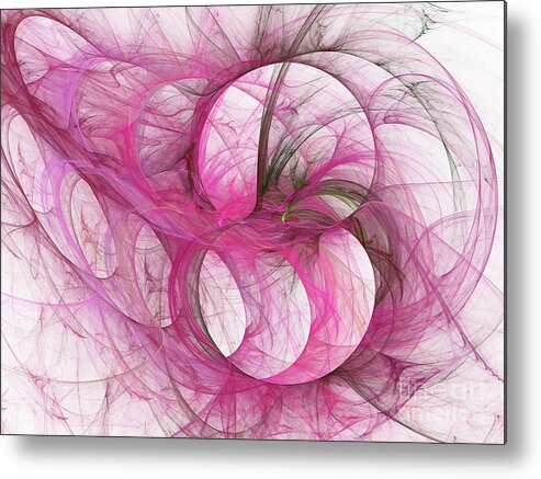 Abstract Metal Print featuring the digital art Andee Design Abstract 139 2017 by Andee Design