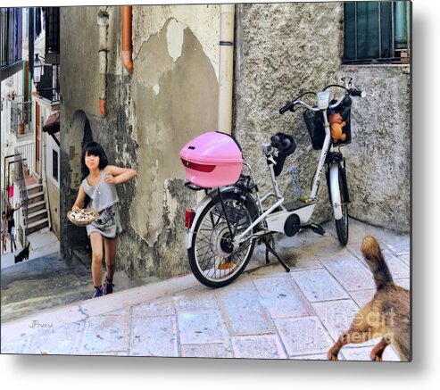 Vieste Metal Print featuring the photograph Angel Face.Vieste.Italy by Jennie Breeze