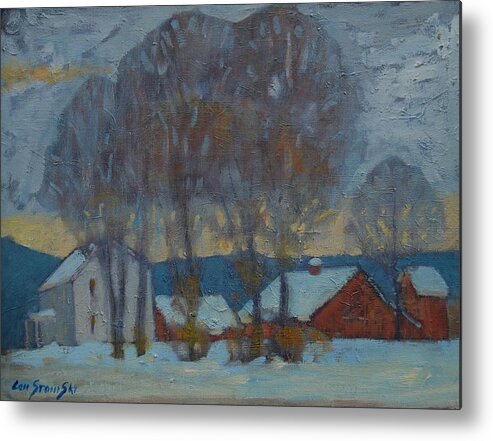 Berkshire Farm Metal Print featuring the painting Another Look At Kordana's by Len Stomski