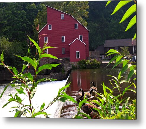 Clinton Nj Metal Print featuring the photograph Another View of Red Mill by Jacqueline M Lewis